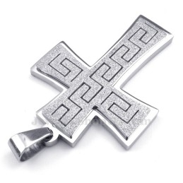 Colar Com Pingente De Cruz De Titânio (Corrente Grátis)