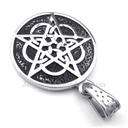 Colar Com Pingente De Estrela De Cinco Pontas De Titânio (Corrente Grátis)
