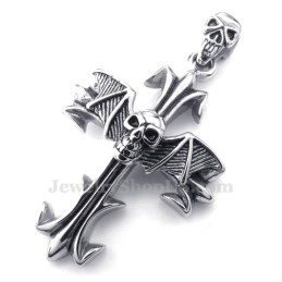 Colar Com Pingente De Caveira De Titânio (Corrente Grátis)