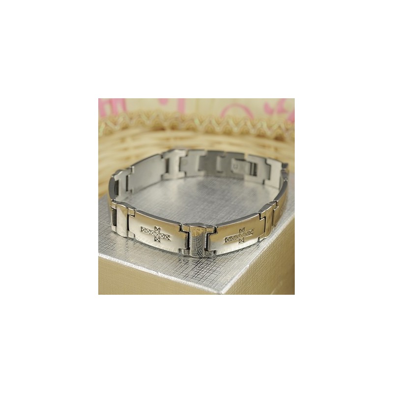 Pulseiras Masculinas De Titânio Com Cruz Pulseiras Masculinas De Titânio Com Cruz