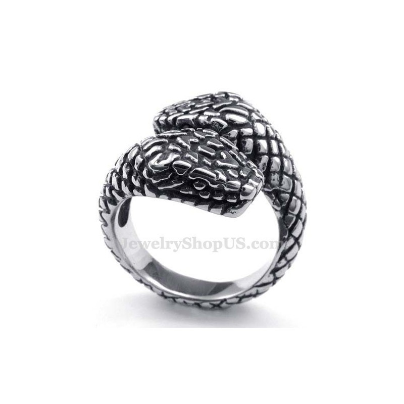 Anel De Cobra De Titânio