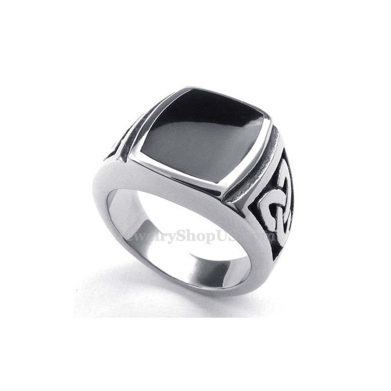 Anel De Titânio Preto Masculino Anel De Titânio Preto Masculino