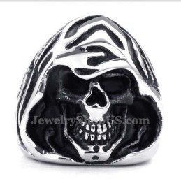 Anel De Mago Com Caveira De Titânio