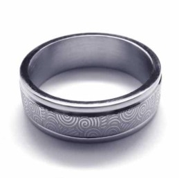 Anel De Titânio Com Duas Ranhuras De 6 Mm
