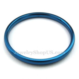 Anel Redondo Azul De Titânio De 2 Mm
