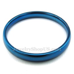Anel Redondo Azul De Titânio De 3 Mm
