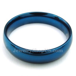 Anel Redondo Azul De Titânio De 5 Mm