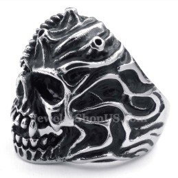 Anel De Caveira De Titânio