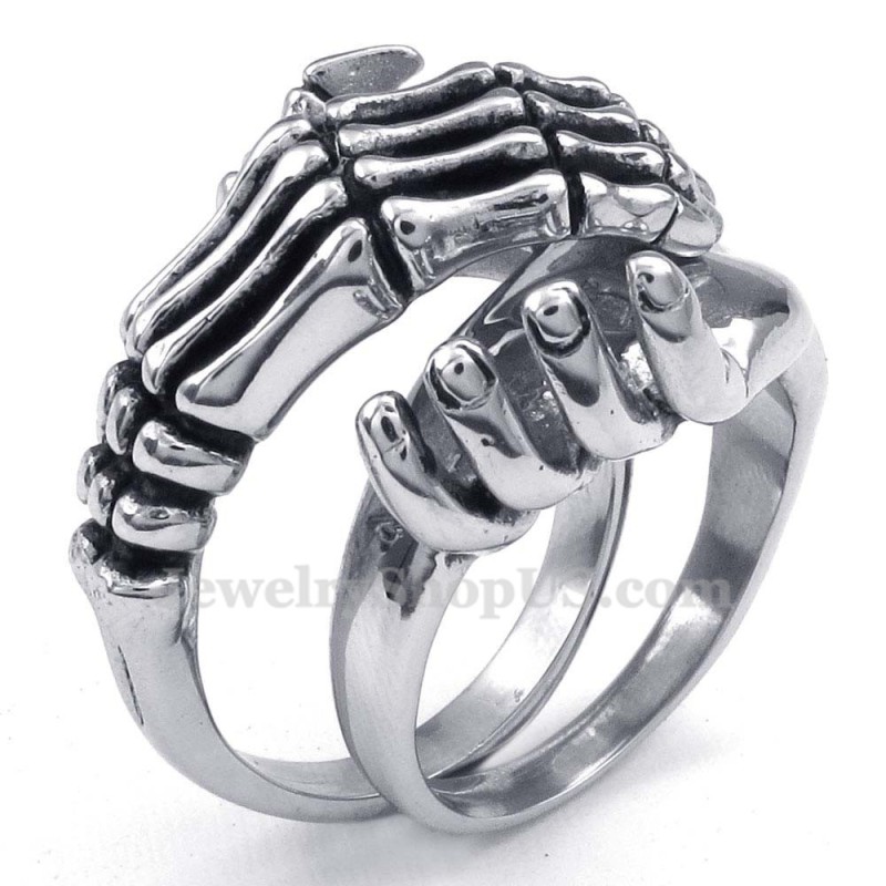 Anel De Amantes De Mãos De Titânio Anel De Amantes De Mãos De Titânio