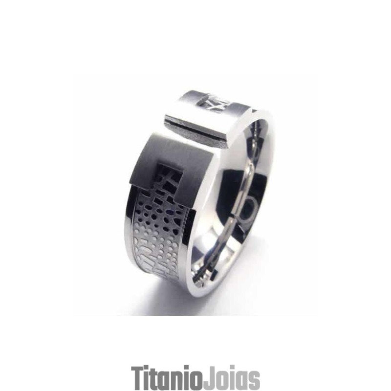 Anel De Titânio De Designer Masculino De 8 Mm Anel De Titânio De Designer Masculino De 8 Mm