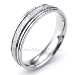 Anel De Titânio Jateado Para Amantes (Masculino)