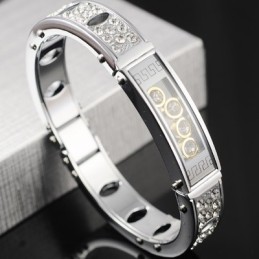 Pulseiras Masculinas De Titânio E Diamante