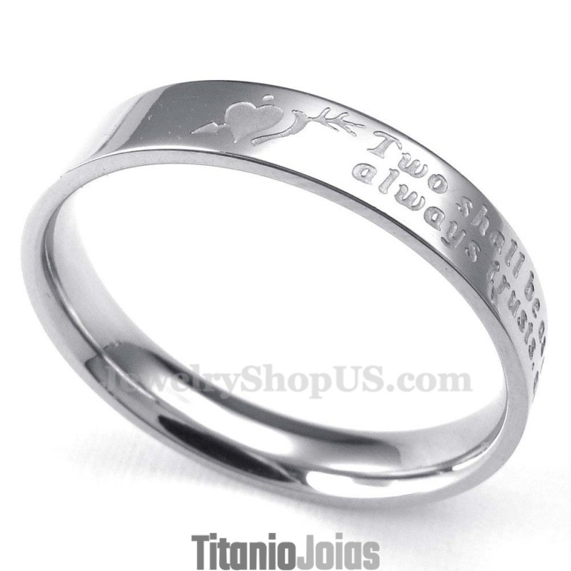 Anel De Titânio Com Uma Flecha No Coração (Feminino) Anel De Titânio Com Uma Flecha No Coração (Feminino)