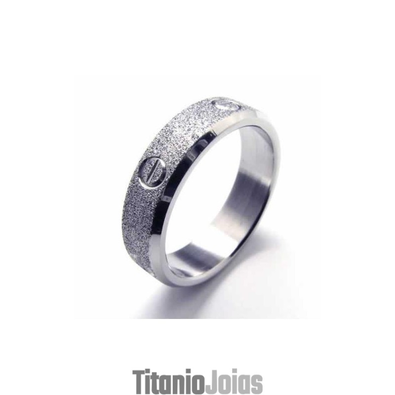 Anel De Titânio Escovado De 6 Mm Anel De Titânio Escovado De 6 Mm
