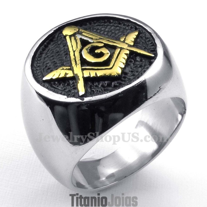 Anel Maçônico De Titânio