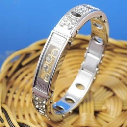 Pulseiras Masculinas De Titânio E Diamante