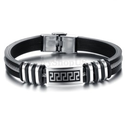 Pulseira De Titânio Com Personalidade Masculina Elegante C888