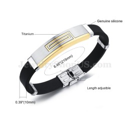 Pulseira Masculina De Titânio C998 Em Promoção