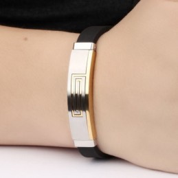 Pulseira Masculina De Titânio C998 Em Promoção