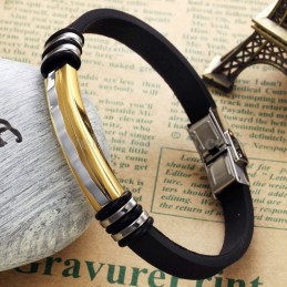 Pulseira De Titânio Masculina Requintada Da Moda C801