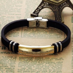 Pulseira De Titânio Masculina Requintada Da Moda C801