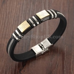 Pulseira Masculina Nova E Elegante De Titânio C932