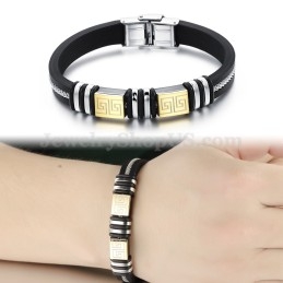 Pulseira Masculina Nova E Elegante De Titânio C932