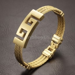 Pulseira Masculina Clássica De Titânio C760
