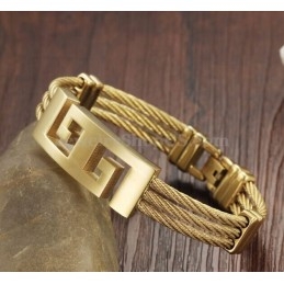 Pulseira Masculina Clássica De Titânio C760