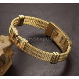 Pulseira Masculina Clássica De Titânio C760