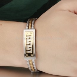 Pulseira Masculina Clássica De Titânio Online C784