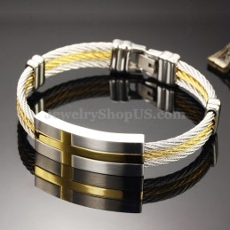 Pulseira De Titânio Masculina Personality C754