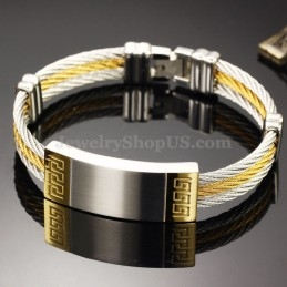 Pulseira Requintada De Titânio Masculina C755