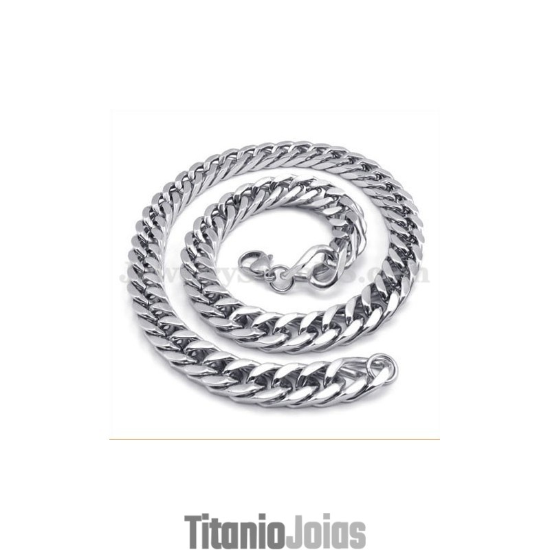 Corrente De Colar De Titânio Masculina De Prata Em Promoção Corrente De Colar De Titânio Masculina De Prata Em Promoção
