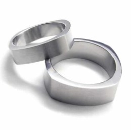 Anel De Titânio Puro Unissex De 5 Mm