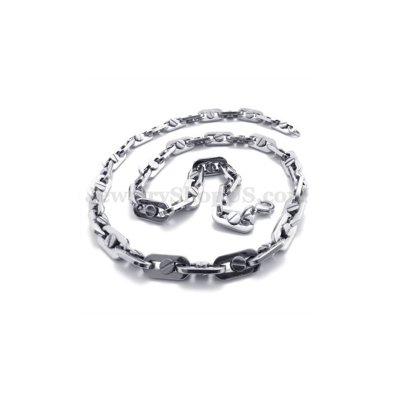 Colar De Corrente De Titânio Masculino Elegante Colar De Corrente De Titânio Masculino Elegante