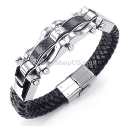 Pulseiras De Titânio Douradas E Pretas Requintadas Para Homens