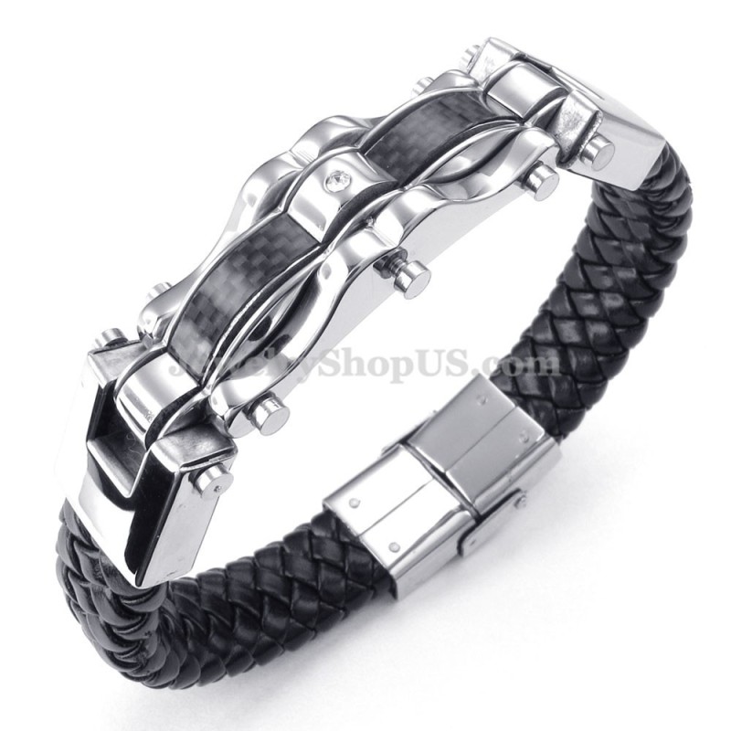 Pulseiras De Titânio Douradas E Pretas Requintadas Para Homens Pulseiras De Titânio Douradas E Pretas Requintadas Para Homens