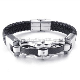 Pulseiras De Titânio Douradas E Pretas Requintadas Para Homens