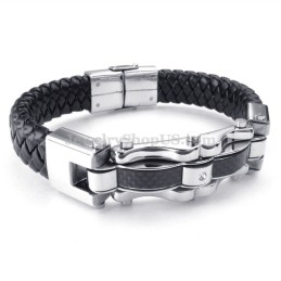 Pulseiras De Titânio Douradas E Pretas Requintadas Para Homens