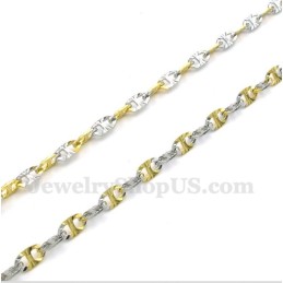 Colar Feminino De Ouro E Titânio