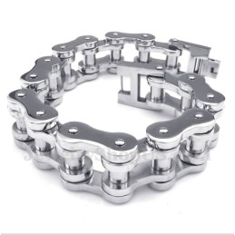 Pulseira De Corrente De Bicicleta De Titânio Masculina