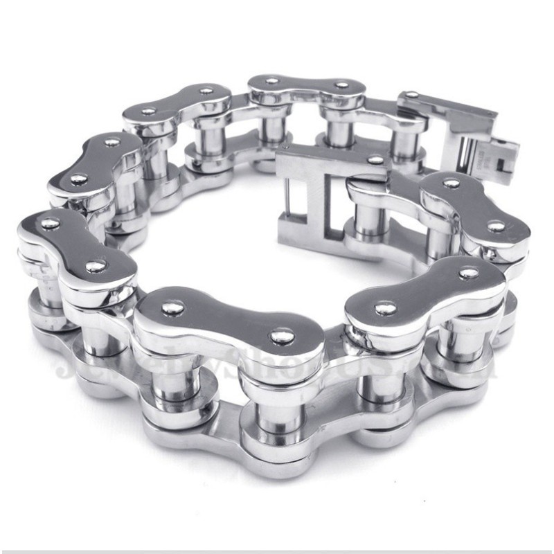 Pulseira De Corrente De Bicicleta De Titânio Masculina Pulseira De Corrente De Bicicleta De Titânio Masculina