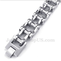 Pulseira De Corrente De Bicicleta De Titânio Masculina