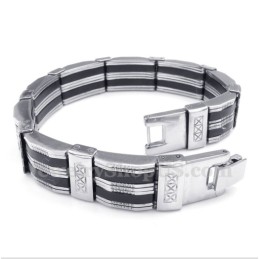 Pulseira De Borracha De Titânio Masculina