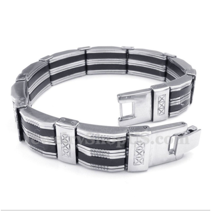 Pulseira De Borracha De Titânio Masculina Pulseira De Borracha De Titânio Masculina