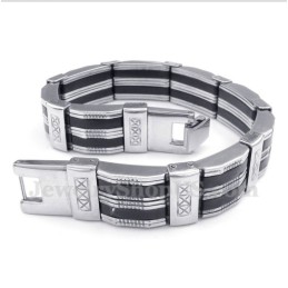 Pulseira De Borracha De Titânio Masculina