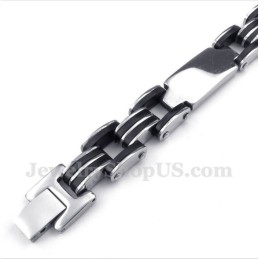 Pulseira De Borracha De Titânio Masculina