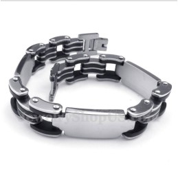 Pulseira De Borracha De Titânio Masculina