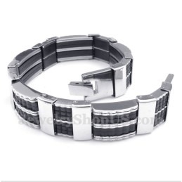 Pulseira De Borracha De Titânio Masculina